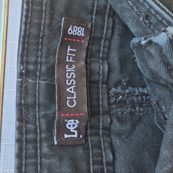 Lee Classic Fit Dark Black Pants 26w Pre-owned - Picture 3 of 8